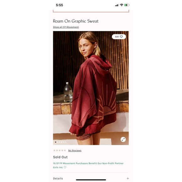 Free People Tops - FREE PEOPLE Roam On Graphic Sweat Size Small Oversized